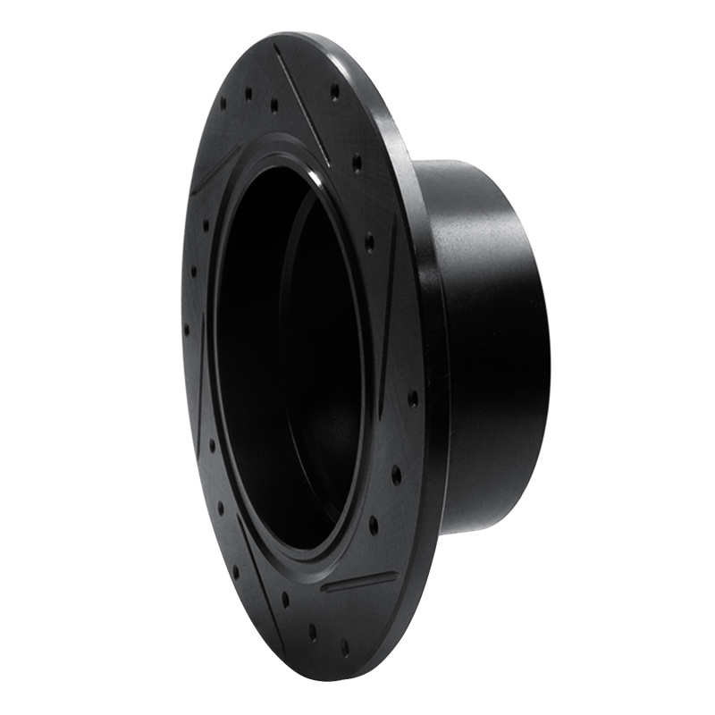 BMW Z3 Brake Rotor (1) - Rear Left - R1 Concepts - Drilled & Slotted - Black - `96-`02